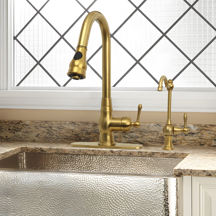 Brushed Gold Single Handle Drinking Water Faucet