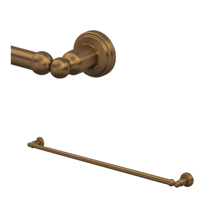 Edwardian Classic 32" Polished Nickel Wall Mounted Towel Bar
