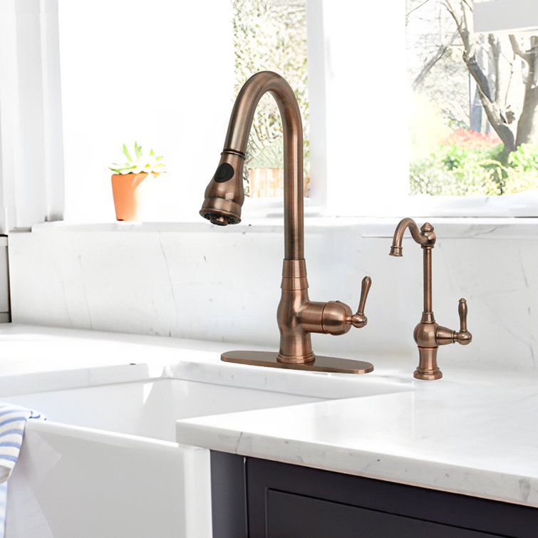 Antique Copper Single Handle Water Filter Faucet