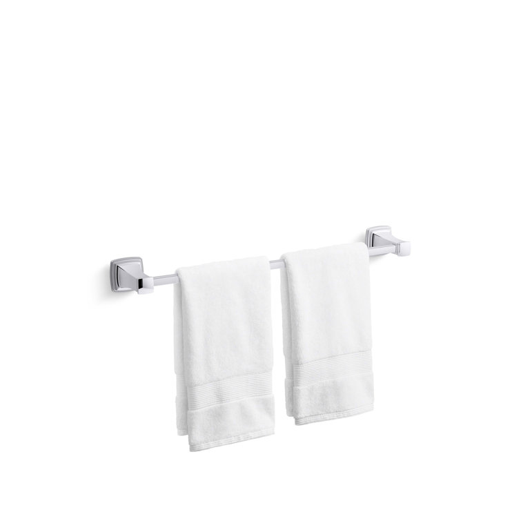 Polished Chrome 24" Wall Mounted Single Towel Bar