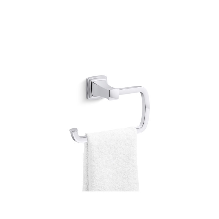 Polished Chrome Wall Mounted Towel Ring