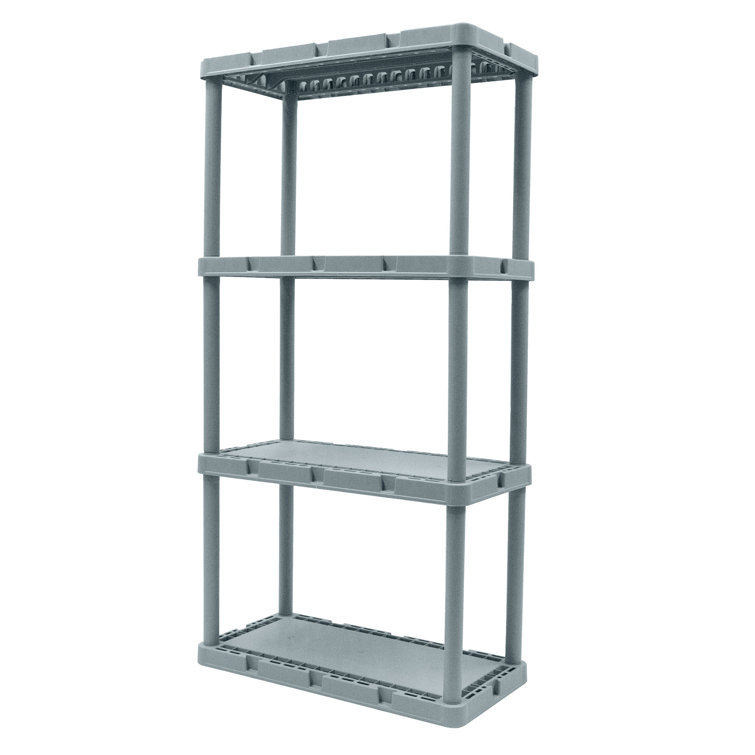 24'' High Resin 4-Tier Light Duty Multi-Purpose Shelving Unit