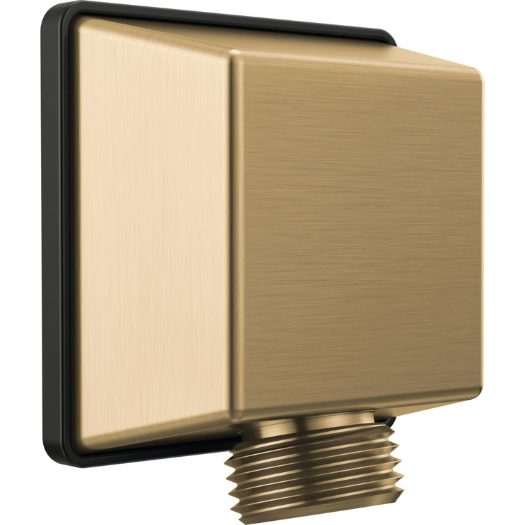 Champagne Bronze Square Wall Elbow Connector