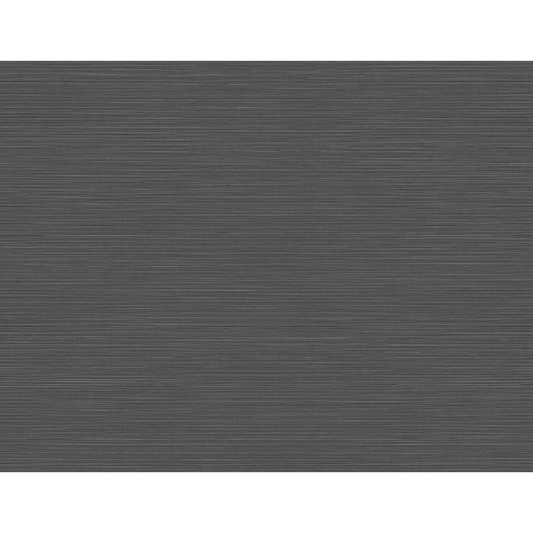 Moroccan Black Sisal Texture Vinyl Wallpaper Roll