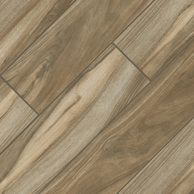 Aspenwood Cafe Large 9" x 48" Matte Porcelain Wood Look Tile