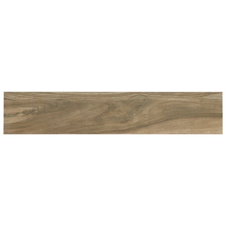 Aspenwood Cafe Large 9" x 48" Matte Porcelain Wood Look Tile