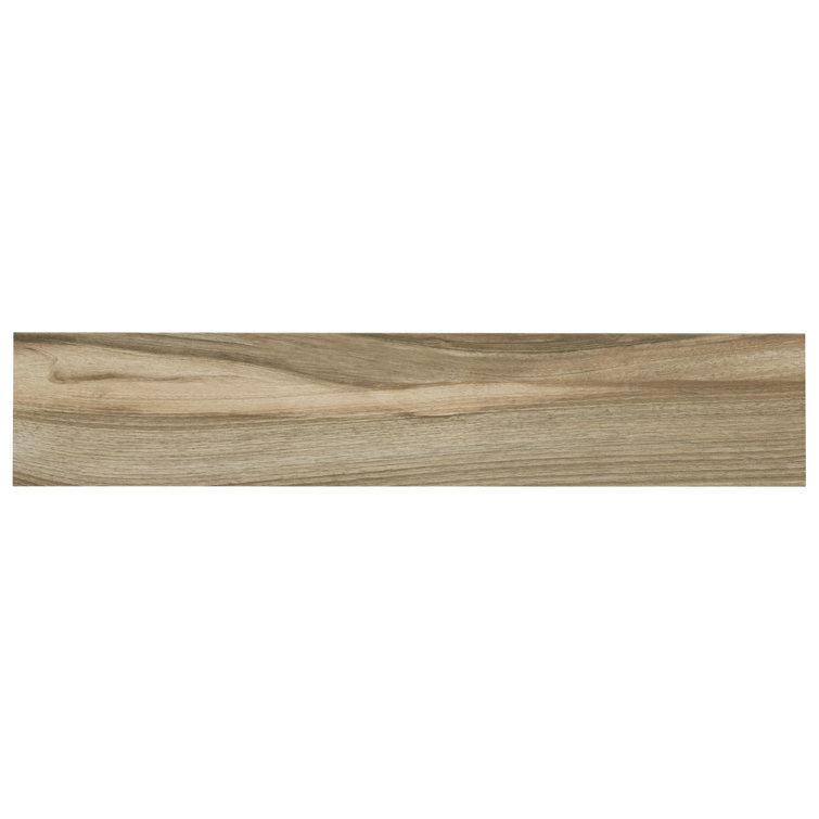 Aspenwood Cafe Large 9" x 48" Matte Porcelain Wood Look Tile