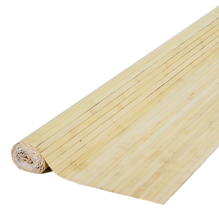 Natural Bamboo 48" x 96" Textured Wainscoting Wall Panel