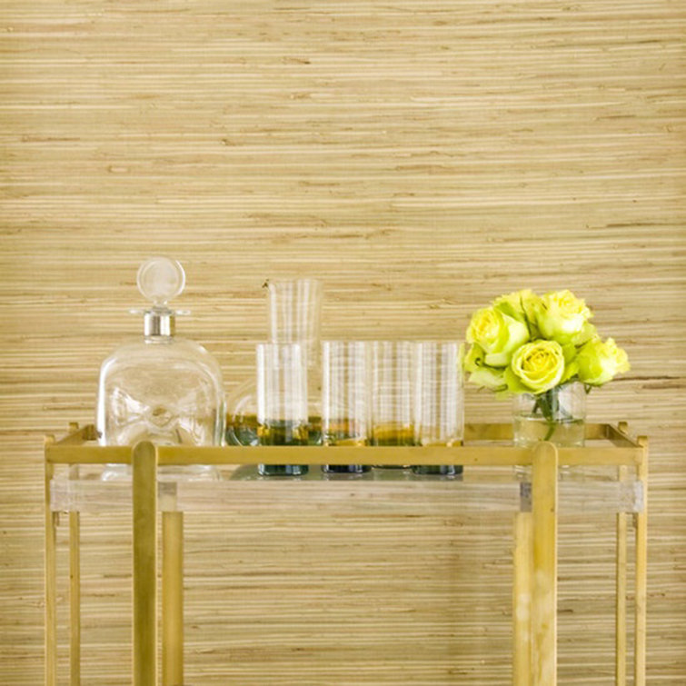 Natural Bamboo 48" x 96" Textured Wainscoting Wall Panel