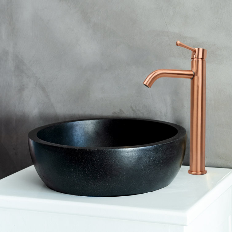 Copper Single-Handle Bathroom Vessel Sink Faucet