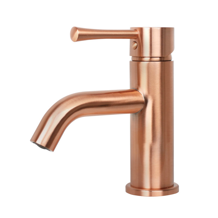 Copper Single-Handle Bathroom Faucet with Brass Construction