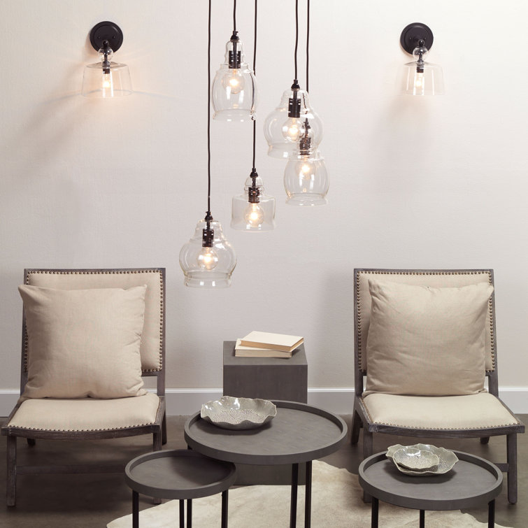 Hudson Black Iron Jelly Jar Wall Sconce
