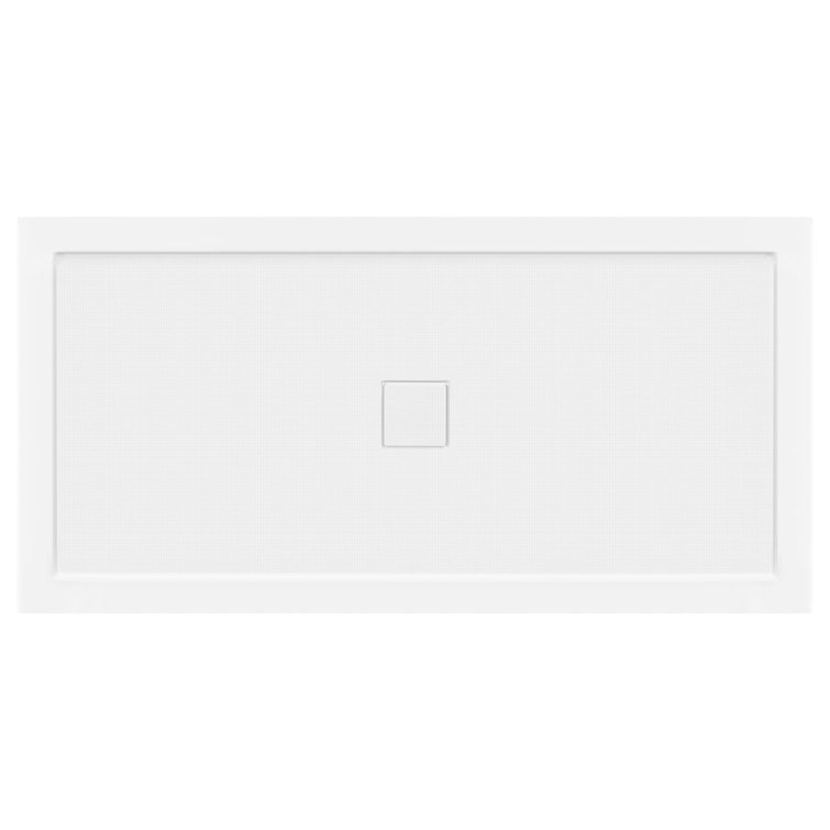 60'' x 30'' White Rectangular Center Drain Shower Base