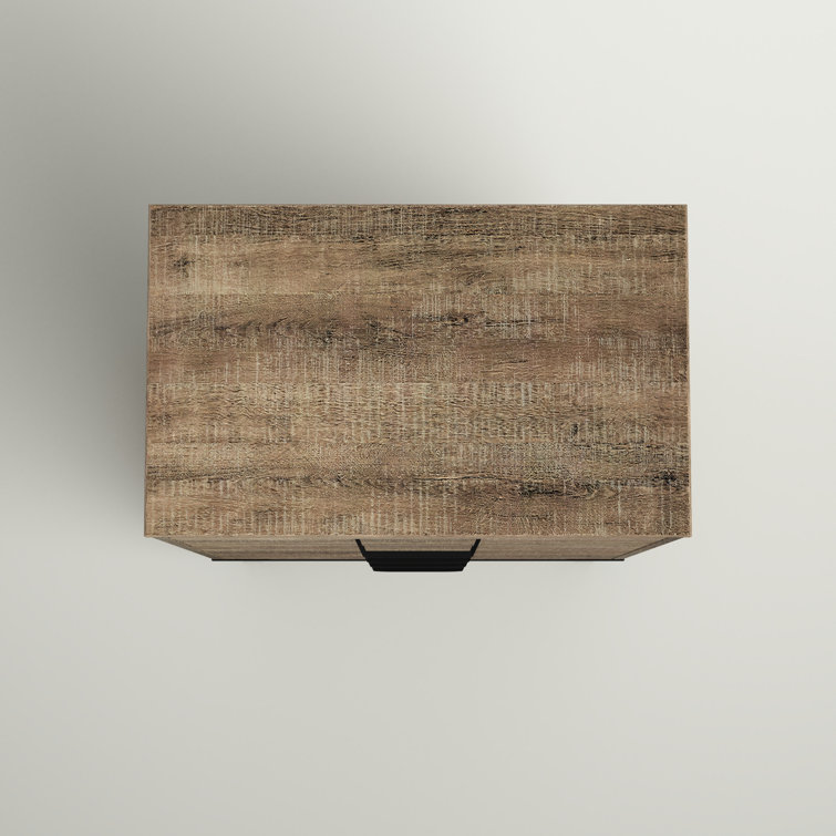Weathered Oak Farmhouse 4-Drawer Tall Dresser