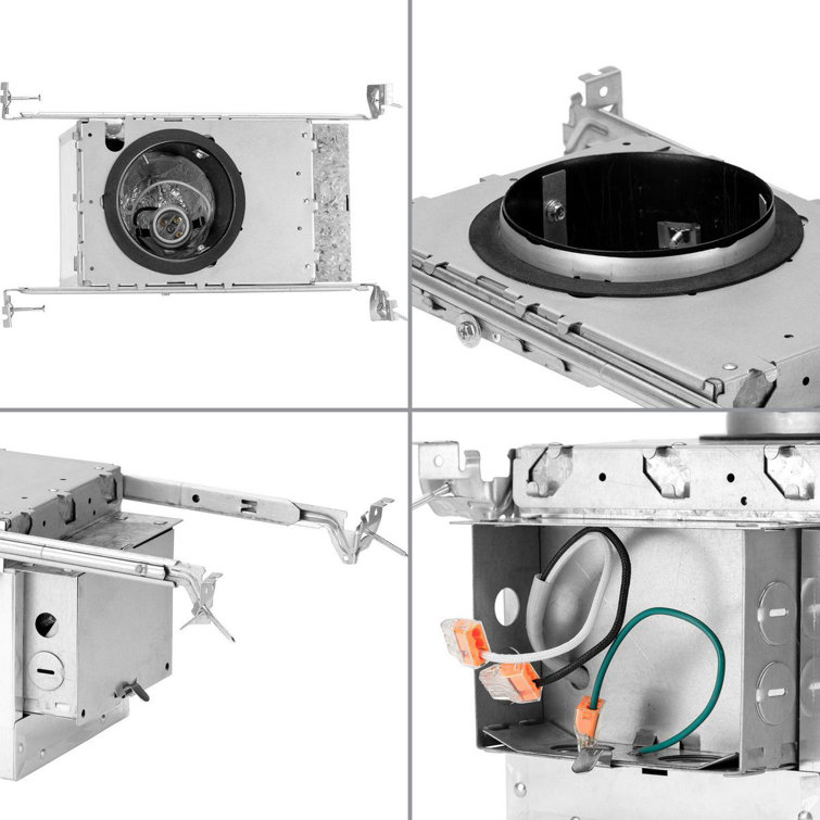 4" Steel Air-Tight IC New Construction Recessed Housing