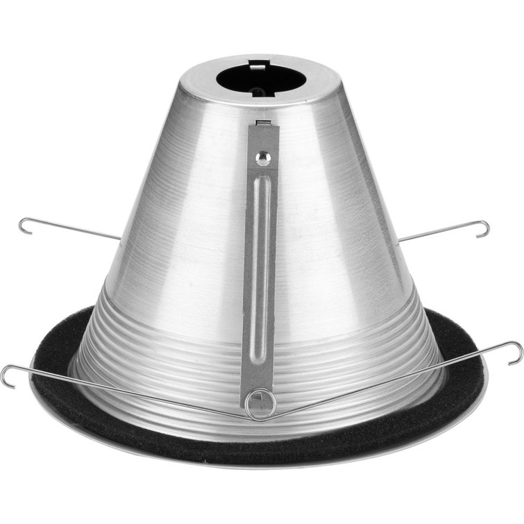 6-Inch Black Aluminum Recessed Step Baffle Trim