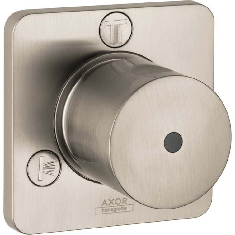Brushed Nickel Modern Shower Diverter Trim