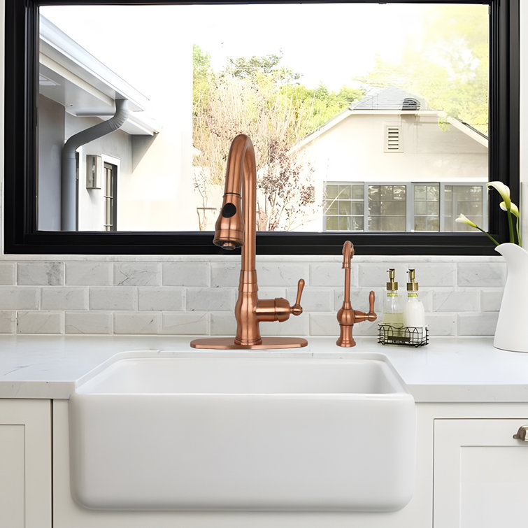 Copper Finish One-Handle Drinking Water Faucet