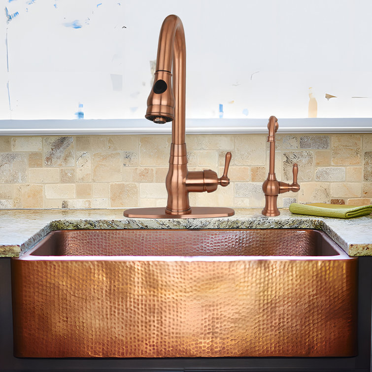 Copper Finish One-Handle Drinking Water Faucet
