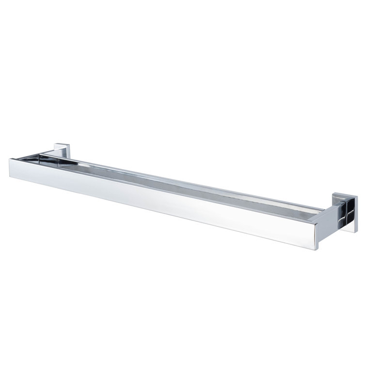 Chrome 25'' Wall Mounted Double Towel Bar