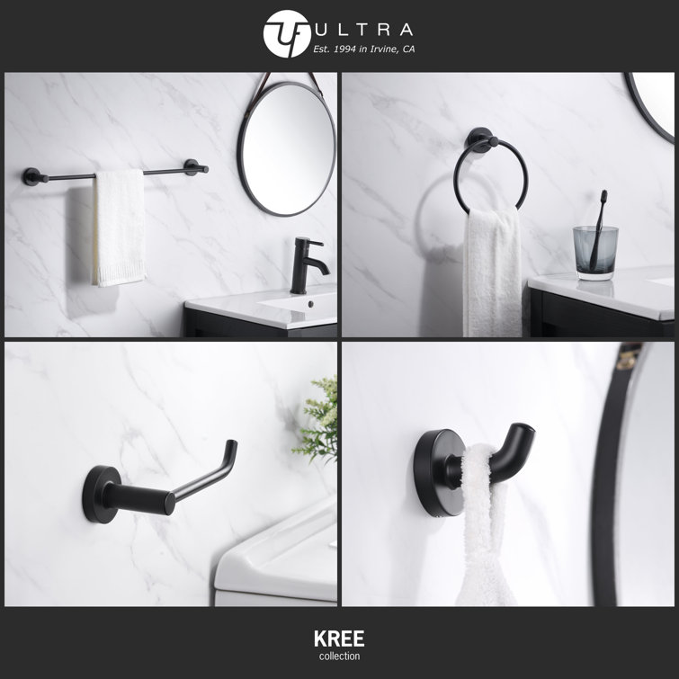 Kree 4 - Piece Bathroom Hardware Set