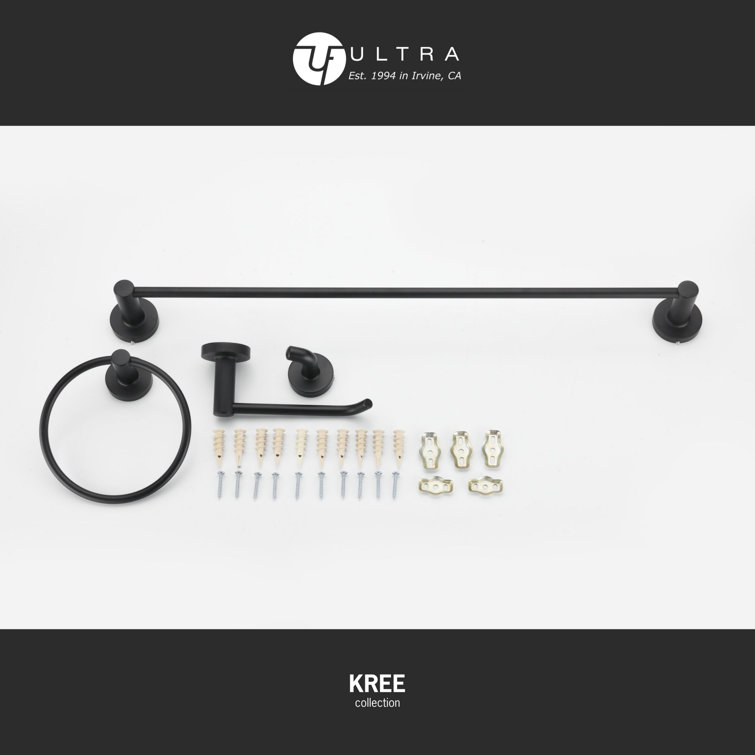 Kree 4 - Piece Bathroom Hardware Set