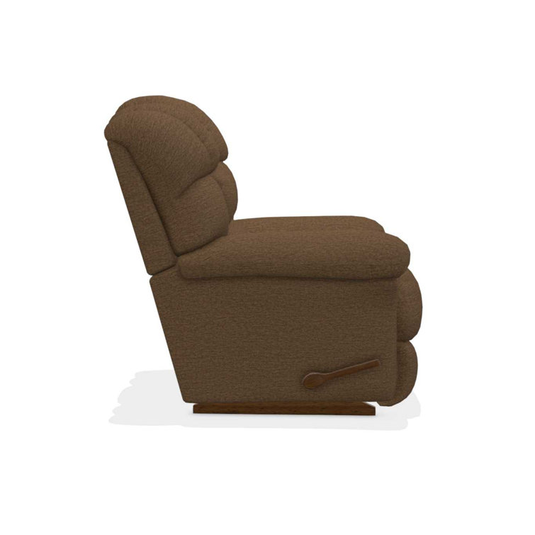 Mocha Polyester Oversized Manual Rocking Recliner