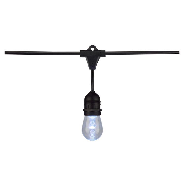 24-Foot Black LED String Lights with Color-Changing Bulbs and Remote