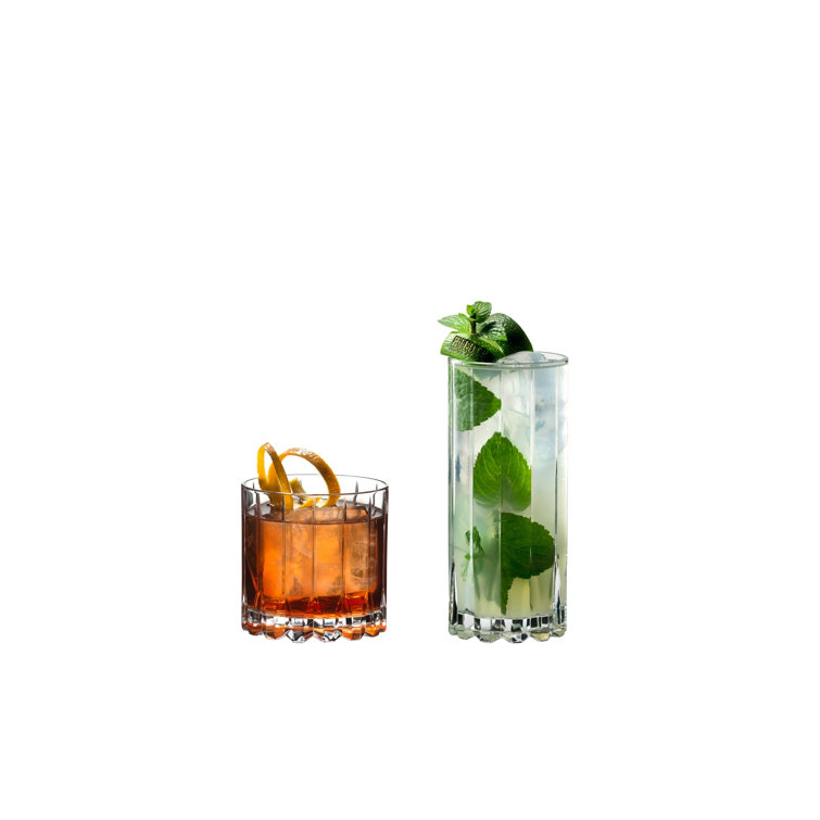 Riedel 8-Piece Clear Glass Rocks and Highball Set