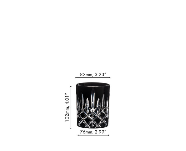 Riedel Black Crystal Cut Luxury Tumbler