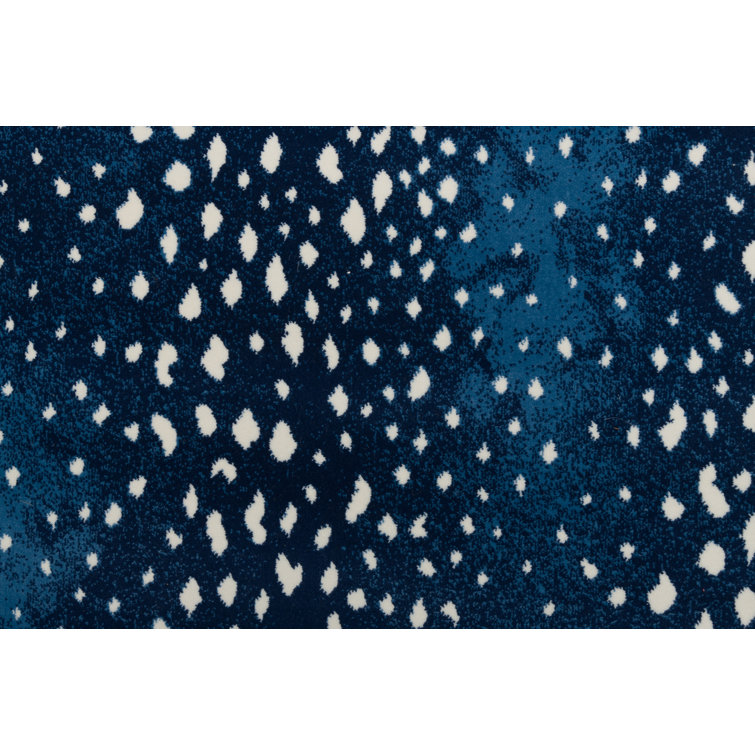 Stark Lapis Runner Synthetic Area Rug 2'2" x 7'8"