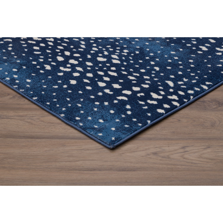Stark Lapis Runner Synthetic Area Rug 2'2" x 7'8"