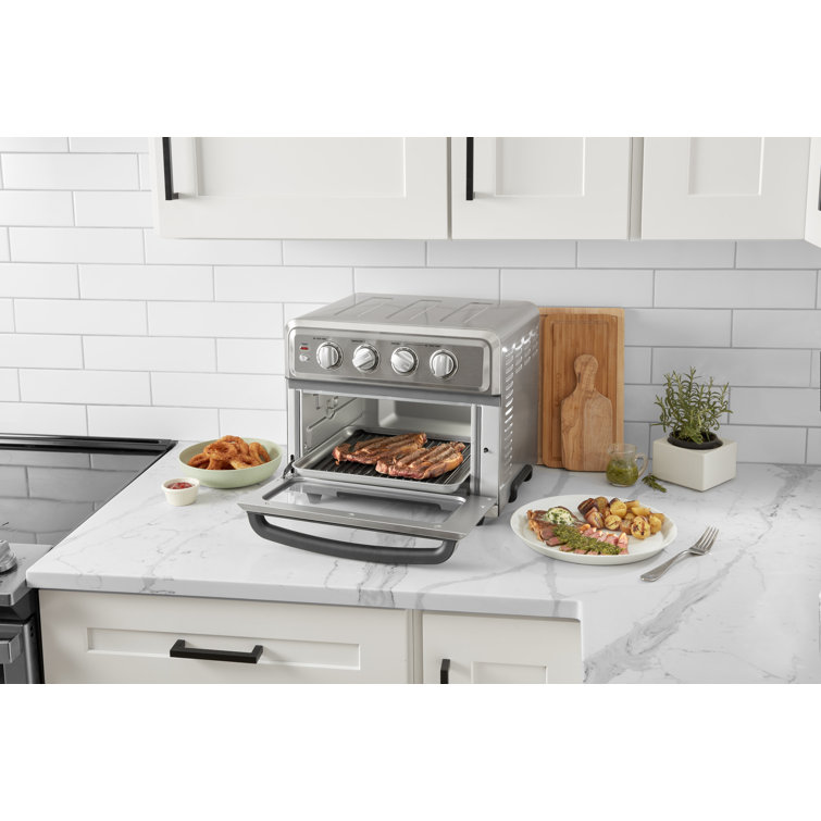 Compact Stainless Steel Air Fryer Toaster Oven with Grill