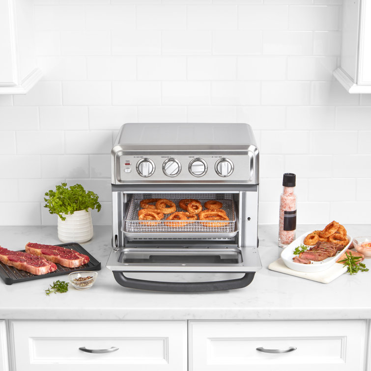 Compact Stainless Steel Air Fryer Toaster Oven with Grill