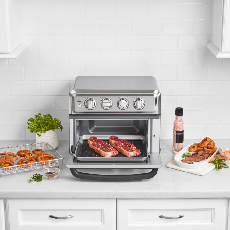 Compact Stainless Steel Air Fryer Toaster Oven with Grill