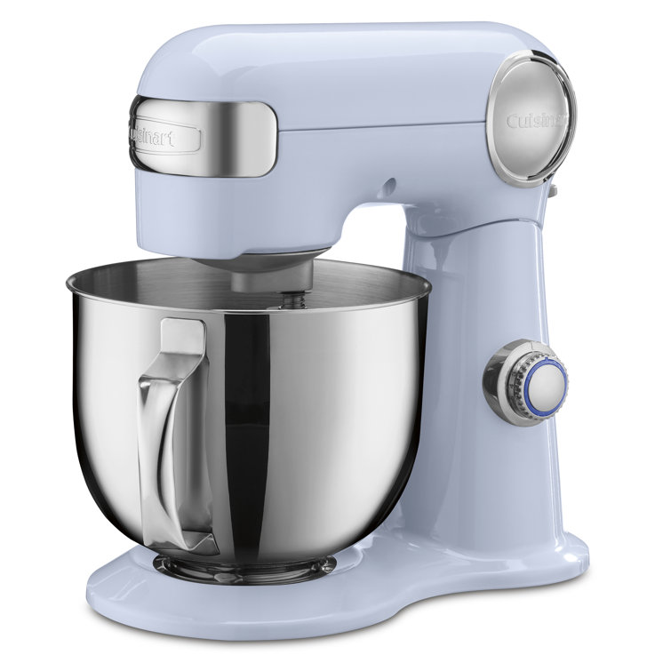 Arctic Blue 5.5 Quart Stainless Steel Bowl Stand Mixer with 12 Speeds