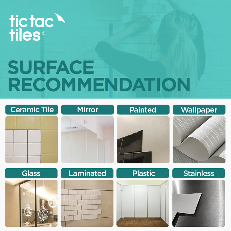 White 12" x 12" PVC Peel and Stick Herringbone Tile