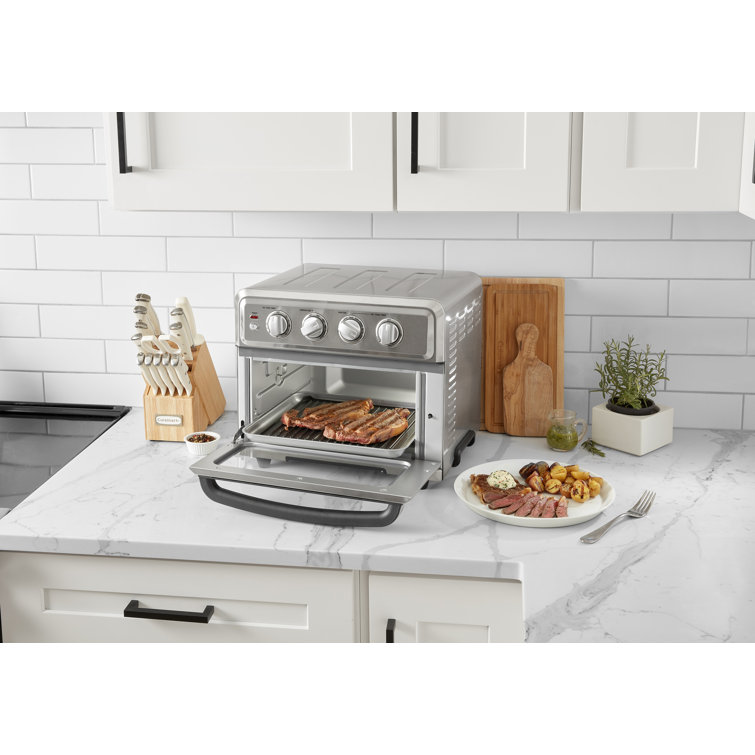 Compact Stainless Steel Air Fryer Toaster Oven with Grill
