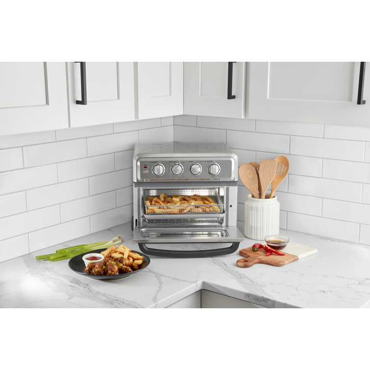 Compact Stainless Steel Air Fryer Toaster Oven with Grill