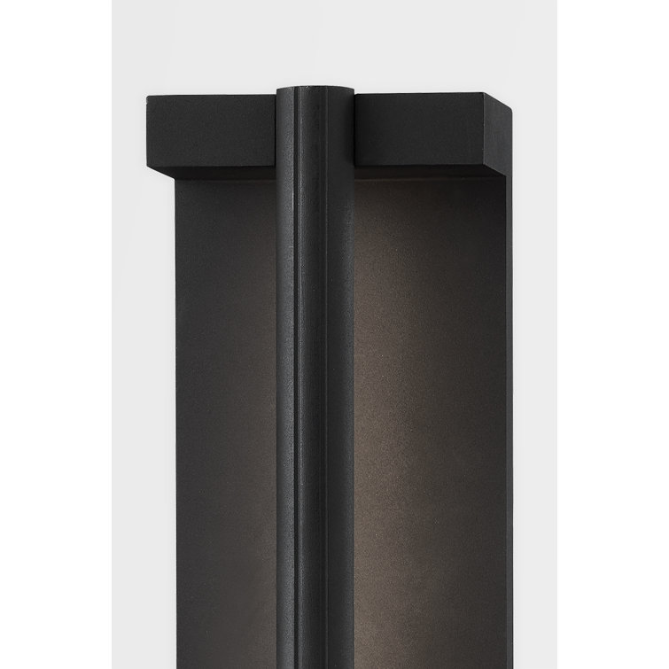 Black 15" Direct Wired Electric LED Wall Sconce