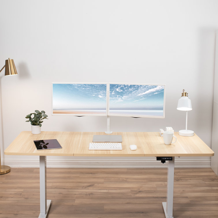 Cyan Chestnut Solid Particle Board 59" Universal Desk Top