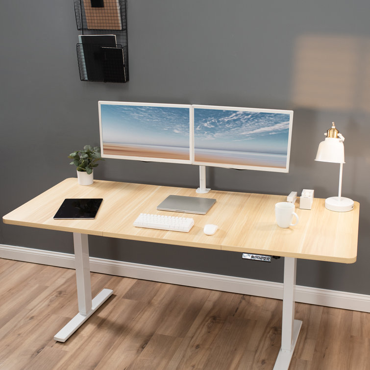 Cyan Chestnut Solid Particle Board 59" Universal Desk Top