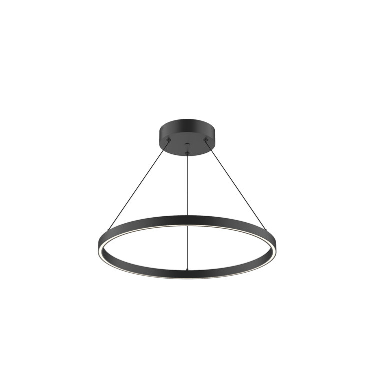 Black Aluminum Dimmable LED Geometric Chandelier