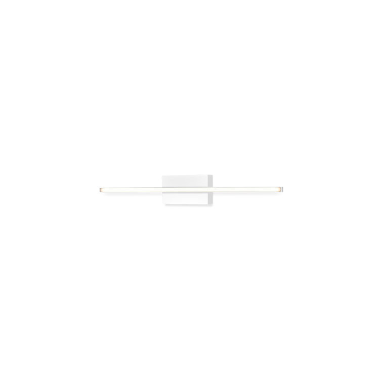 White Aluminum 24'' Dimmable LED Wall Sconce