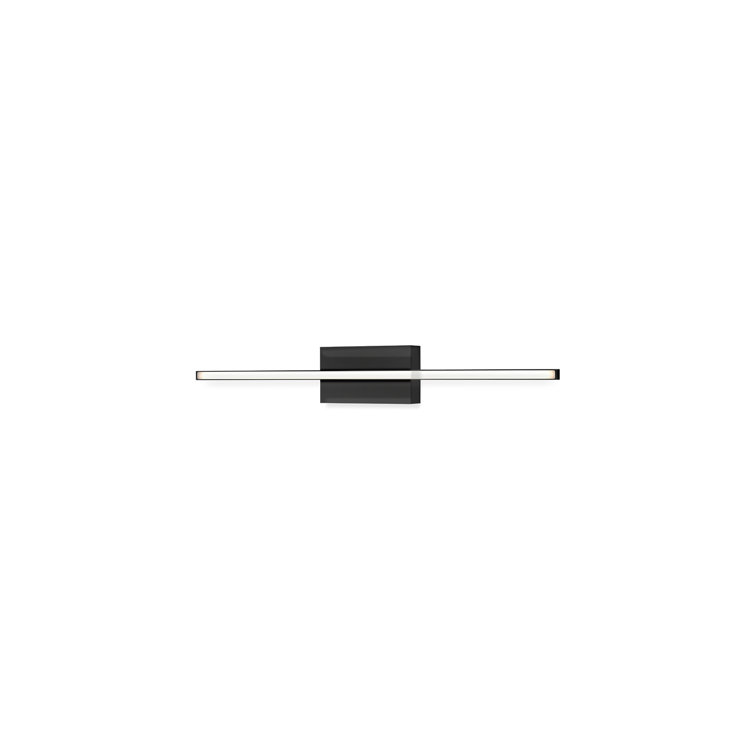 Black 24" Dimmable Energy Star LED Wall Sconce