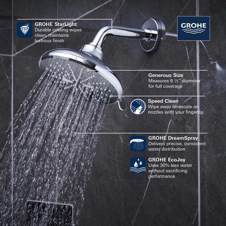 Hard Graphite Multi-Function Wall Mounted Shower Head