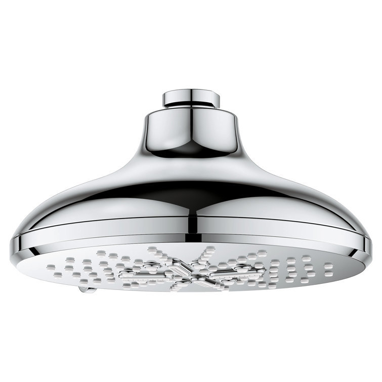 Chrome 3-Setting Wall Mounted Rain Shower Head