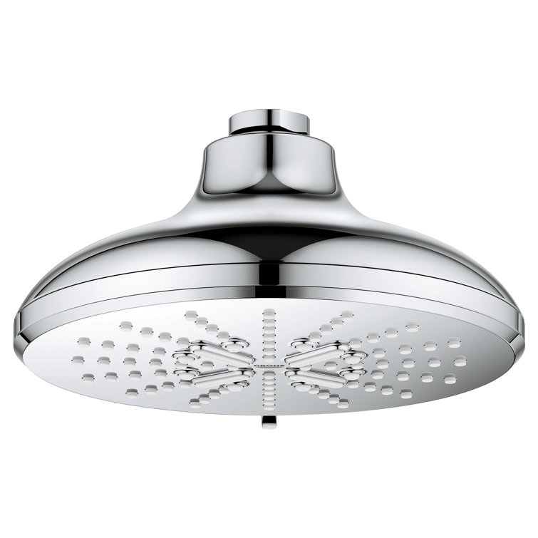 Chrome 3-Setting Wall Mounted Rain Shower Head