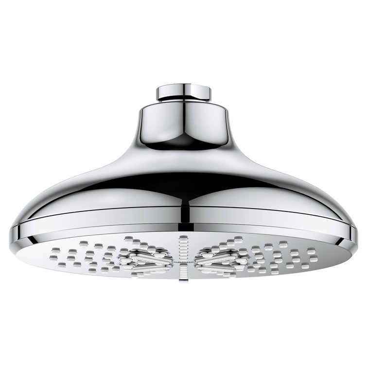 Chrome 3-Setting Wall Mounted Rain Shower Head