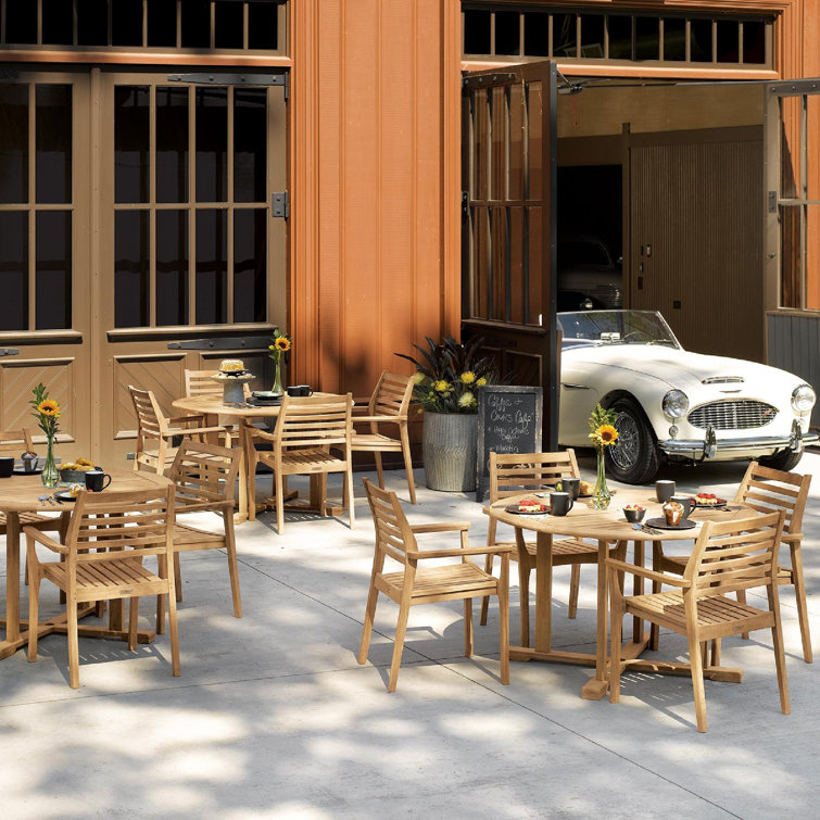 Oxford Natural Teak Round Outdoor Dining Table